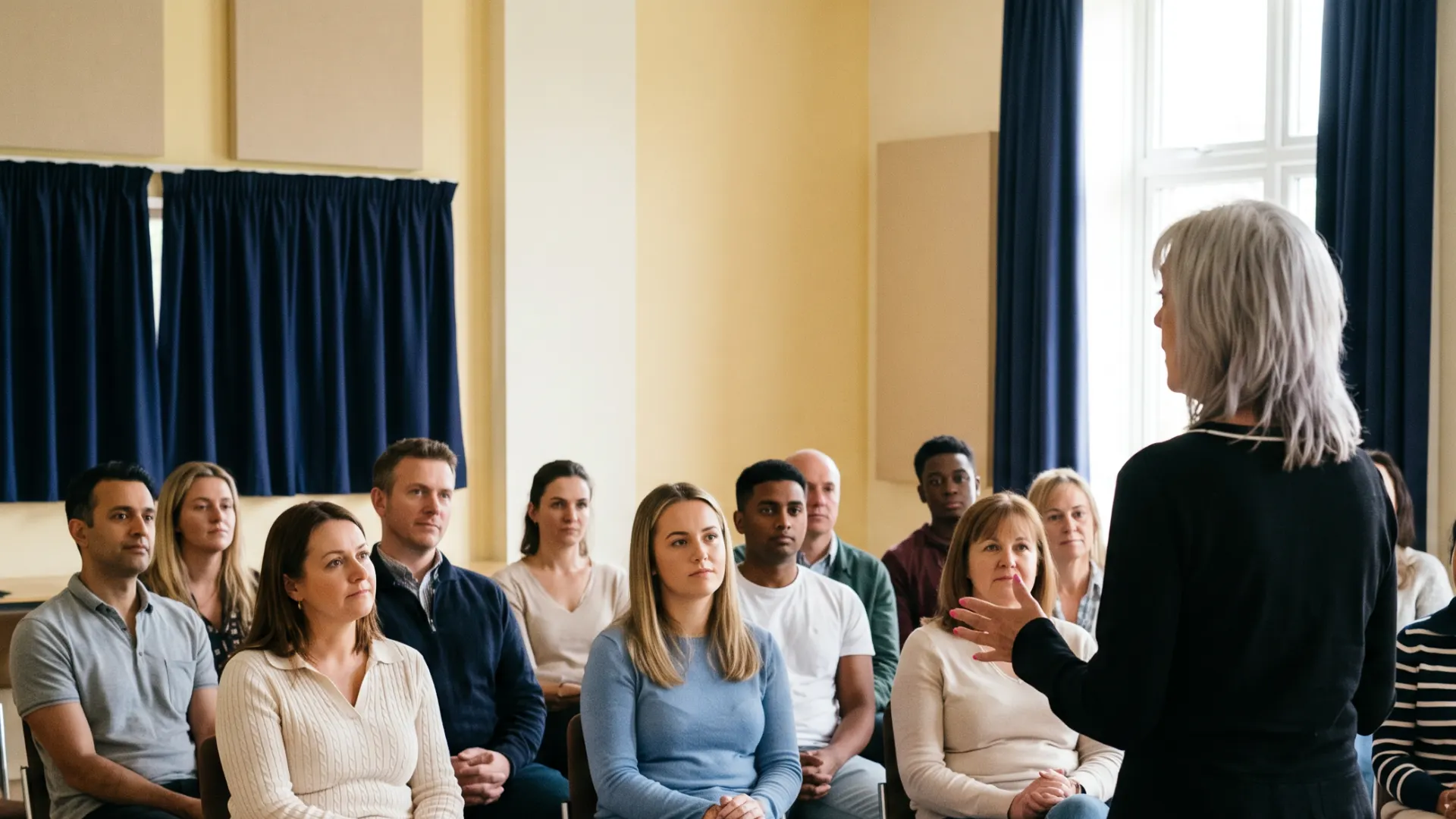 A trainer leading a live CPD workshop