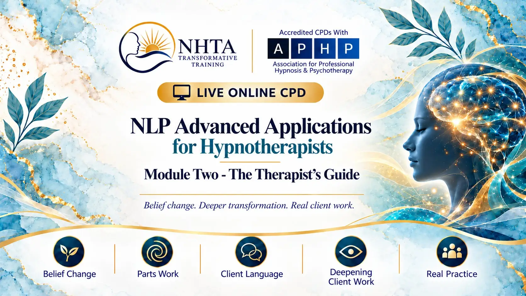 NLP Advanced Applications for Therapists — Module Two
