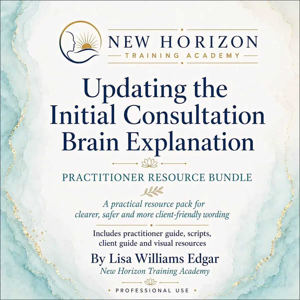 Updating the Initial Consultation Brain Explanation - Practitioner Resource Bundle
